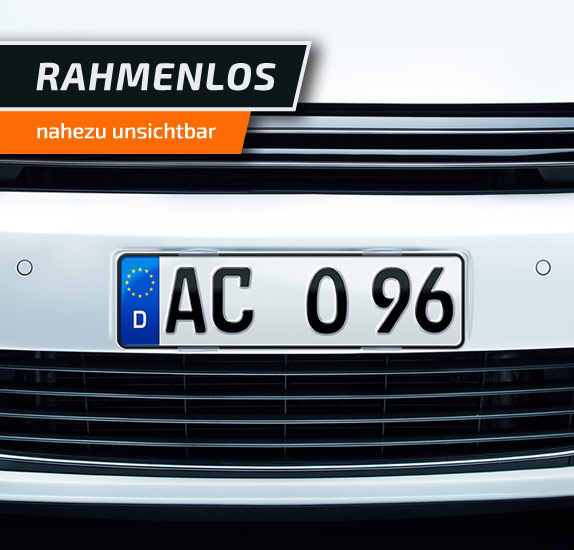 Simple Fix rahmenlose Kennzeichenhalter