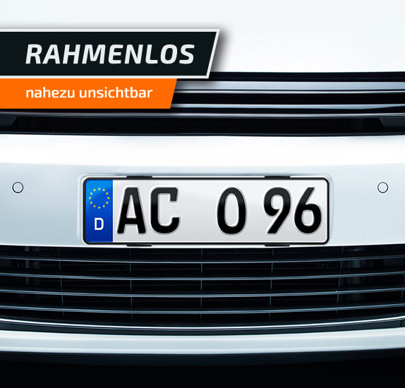 Simple Fix rahmenlose Kennzeichenhalter