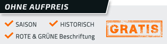 Kennzeichen Saison, historisch, grün & rot inklusive