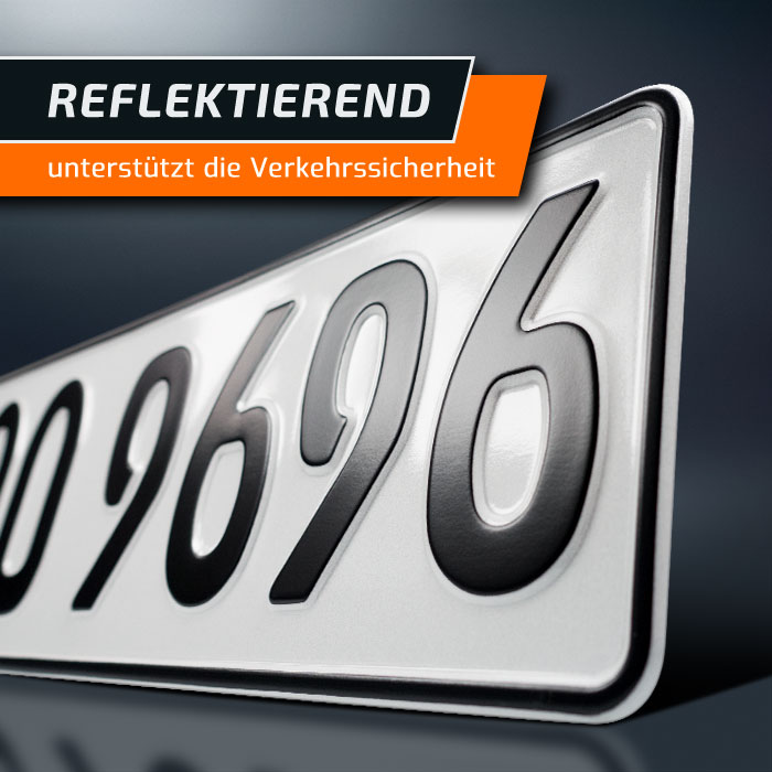 Elektro Kennzeichen reflektierend - DIN-Norm 74069