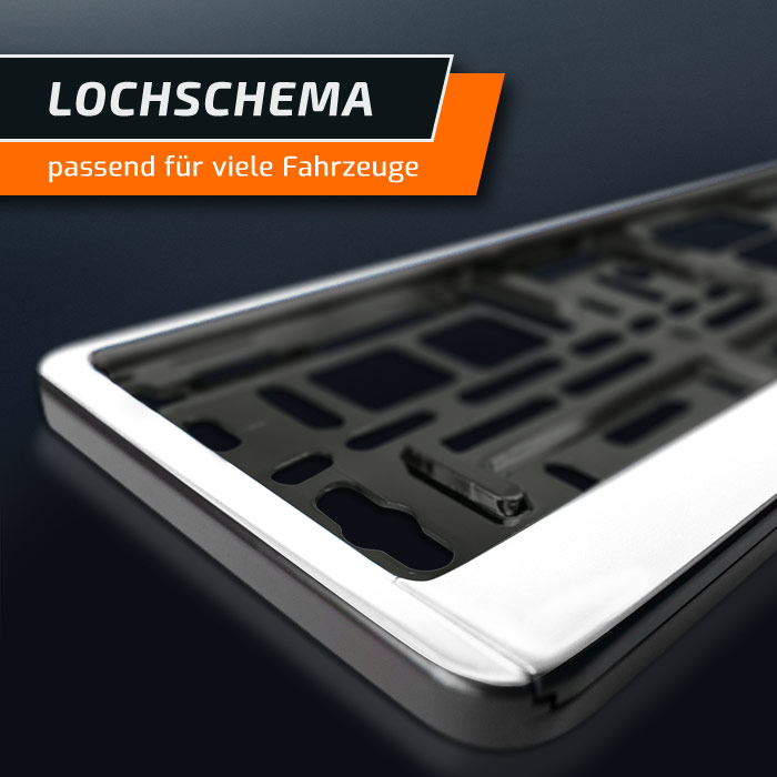 Kennzeichenhalter weiss&nbsp;für Auto Tuning