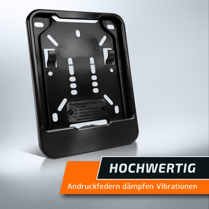 Kennzeichenhalter Versicherungskennzeichen schwarz 135 x 110