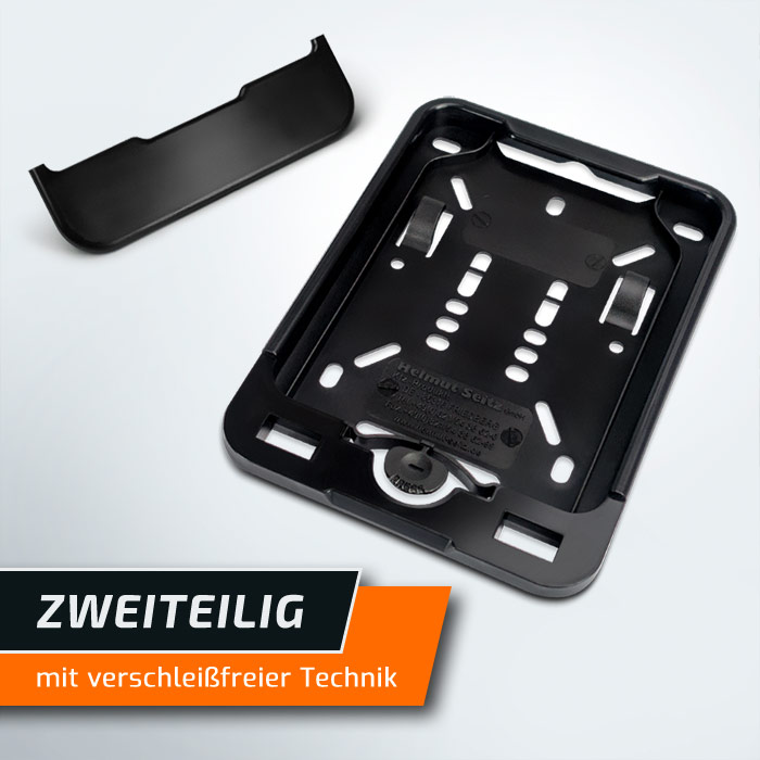 Kennzeichenhalter Wechselrahmen schwarz 135 x 110 Roller