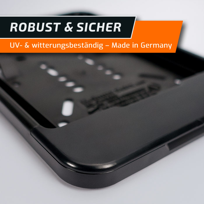 Wechsel Kennzeichenhalter Mofa schwarz 135 x 110 schneller Versand