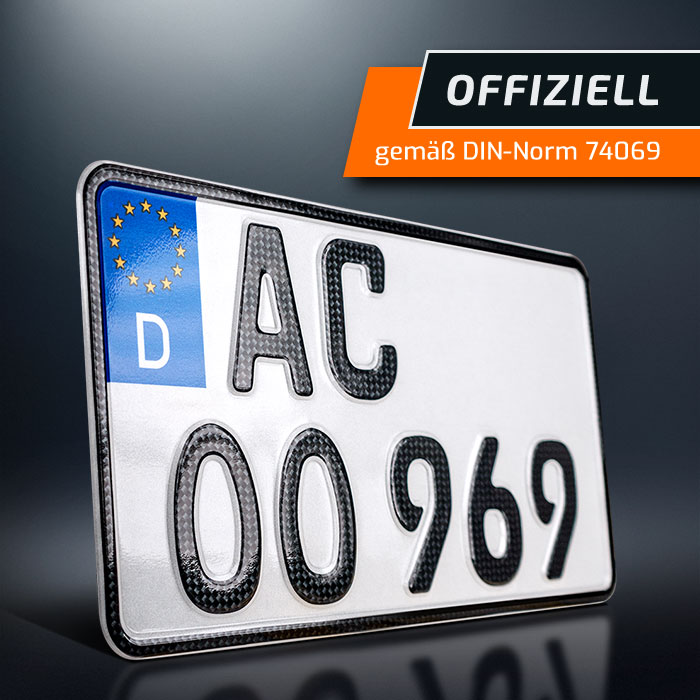 1 CARBON Kennzeichen 240 x 130 mm OFFIZIELLES Nummernschild H E Saison eBay