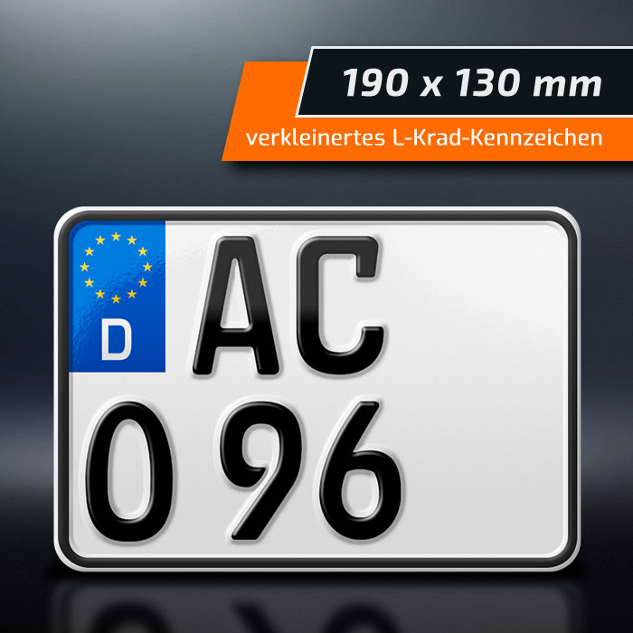 Traktor Kennzeichen reflektierend - DIN-Norm 74069