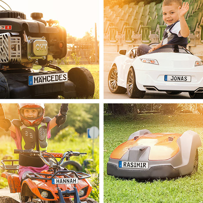 Fun Kennzeichen als Namensschild