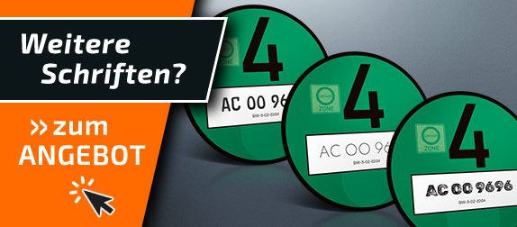 Feinstaubplakette Umweltplakette