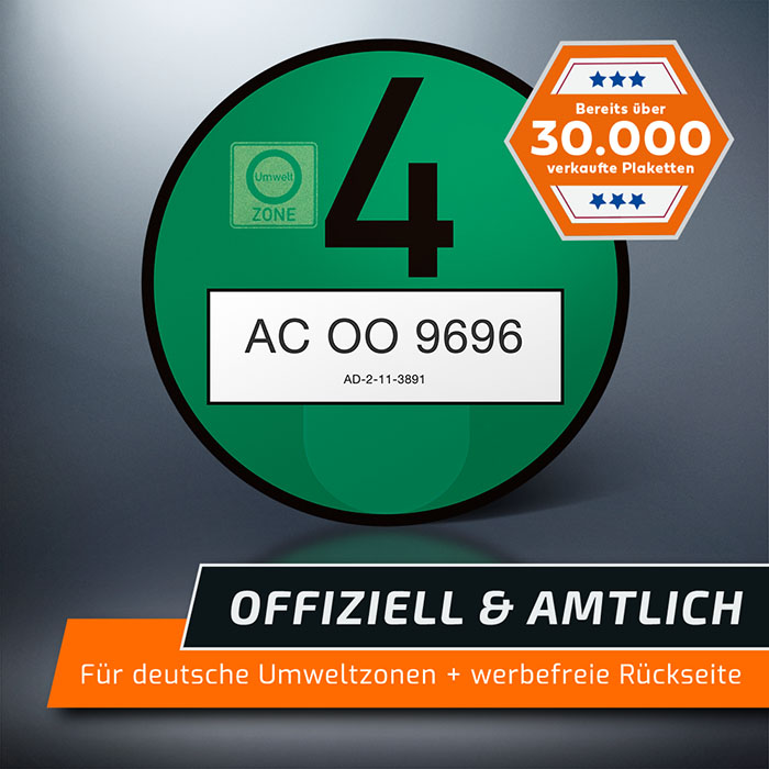 Grüne Feinstaubplakette Offiziell & amtlich Umweltplakette Umweltzone eBay Grüne Feinstaubplakette Offiziell & amtlich Umweltplakette Umweltzone eBay