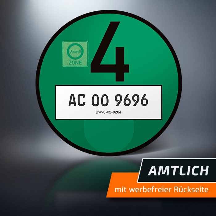 Feinstaubplakette amtlich