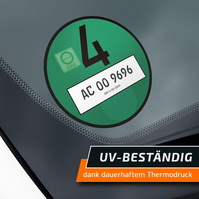 Umweltplakette amtlich